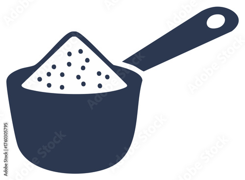 Scoop of Powdered Substance Measuring Tool Utensil