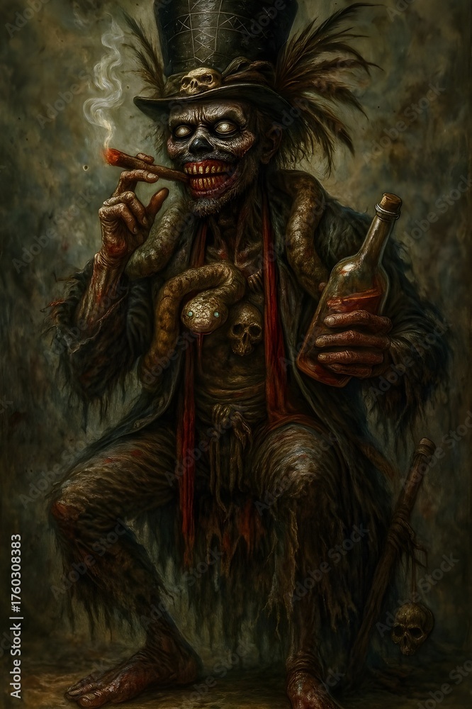 Obraz premium scary zombie face
