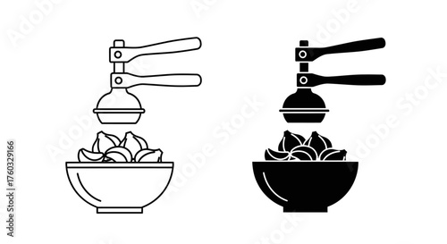 Manual citrus juicer with bowl of cut oranges kitchen tool for squeezing juice from fruit healthy eating