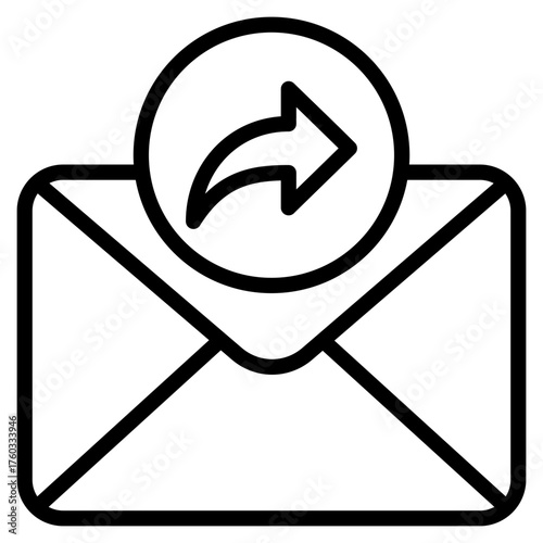 Forward Message  Icon Element For Design