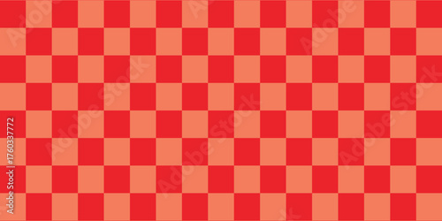 Red and white lattice vector illustration alternating into square shape medium size.