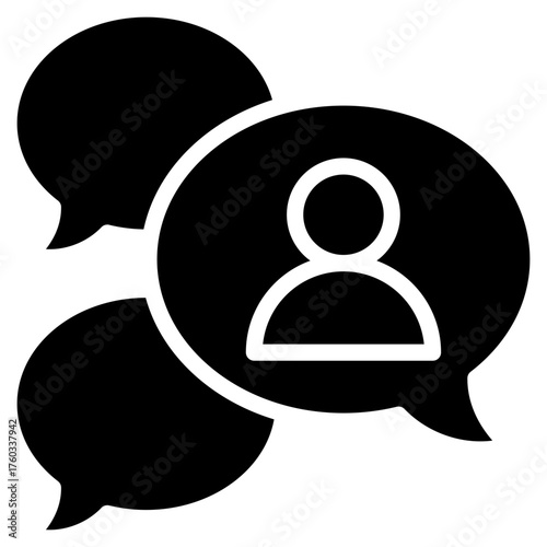 Group Chat  Icon Element For Design