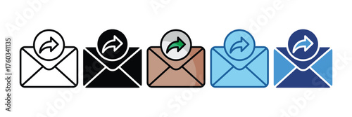 Forward Message  Icon Element For Design