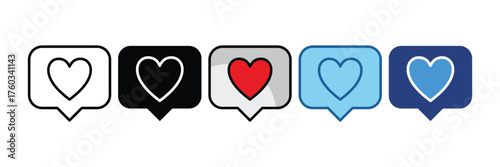 Like Heart  Icon Element For Design