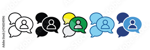 Group Chat  Icon Element For Design