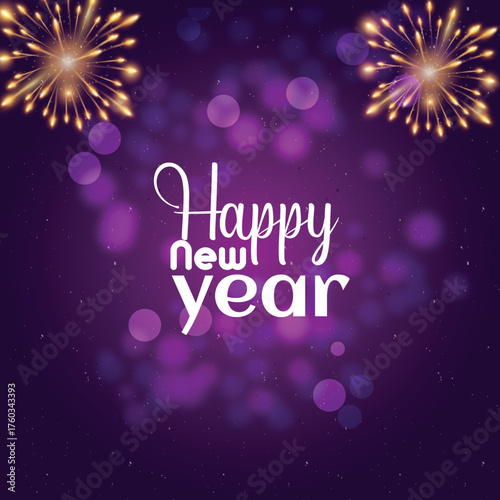 elegant happy new year greeting background with 2023 3d gold text