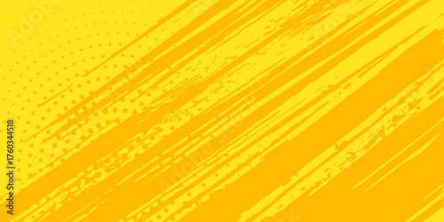 Modern Retro comic yellow background raster gradient halftone  stock vector sports
