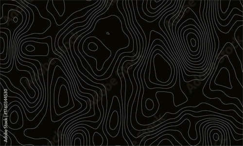 abstract topographic wave line black, white line map texture. geometric discovery mounted location counter grid map background.White wave paper curved reliefs abstract background. The topographic map.
