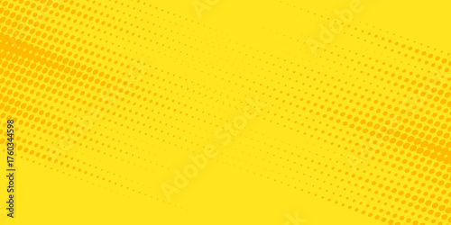 Top Retro comic yellow background raster gradient halftone  stock vector disign