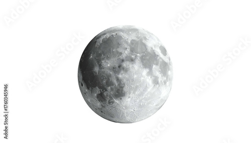 Lunar surface; detailed view, craters, texture, illuminated against black