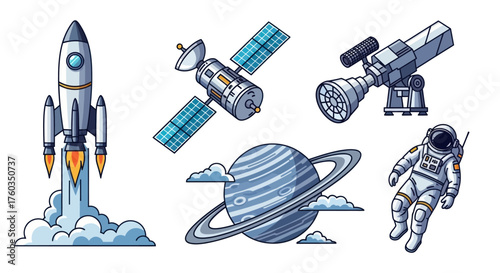 Collection of Space Exploration and Astronomical Objects.