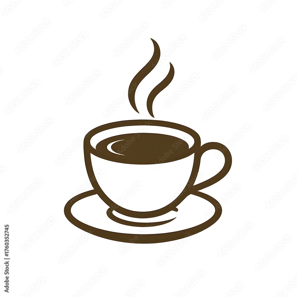 Obraz premium a classic coffee logo