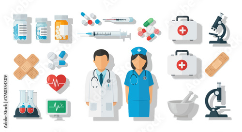Medical Professionals and Healthcare Supplies Collection.