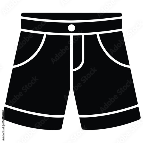 shorts pair  summer fashion vector icon