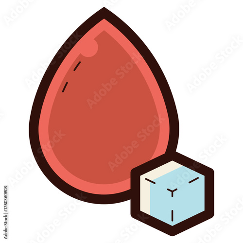 blood sugar icon illustration