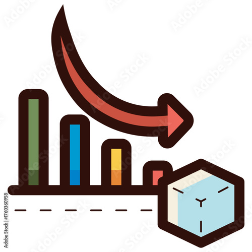 decrease sugar intake icon illustration