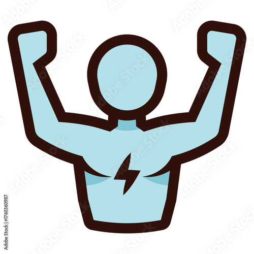 human energy icon illustration