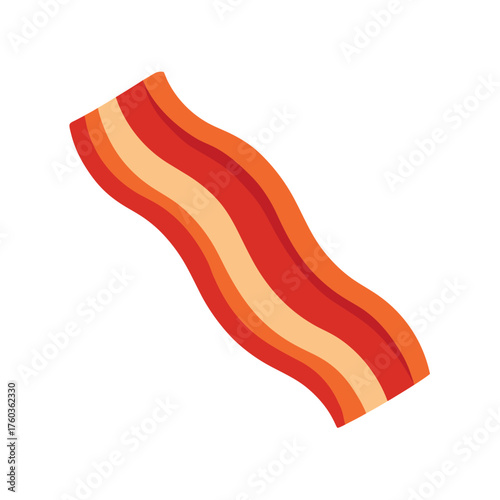 Bacon on White Background