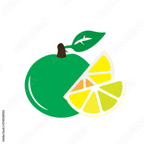 Vibrant Citrus Graphic Design