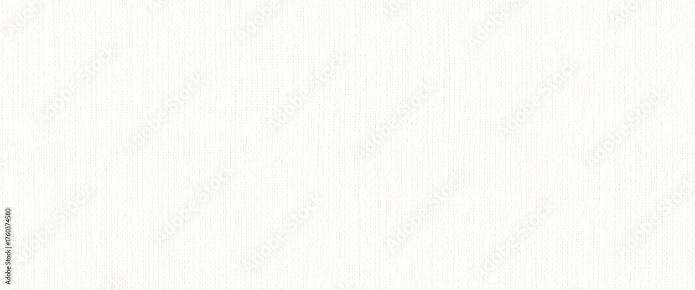 Fototapeta premium White canvas paper texture background. Clean backdrop for design, text, banner, wallpaper. Fabric linen material. Watercolor rough surface, real pattern. Minimal overlay sheet with copy space