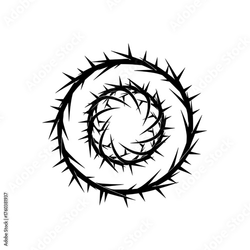 Thorned Circular Abstract Design