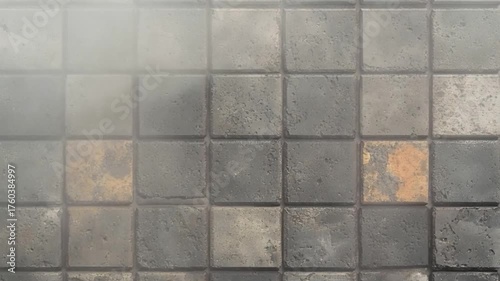 Wallpaper Mural Grungy Textured Square Tiles Background Pattern. Torontodigital.ca