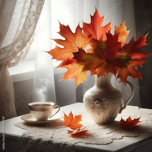 autumn still life generative ai