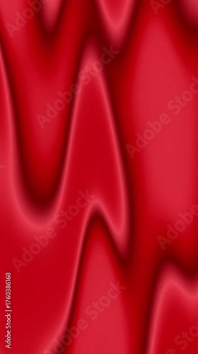Dark red fluid texture resembles flowing luxurious red satin or silk fabric. Suitable for fashion, textile, and design projects.