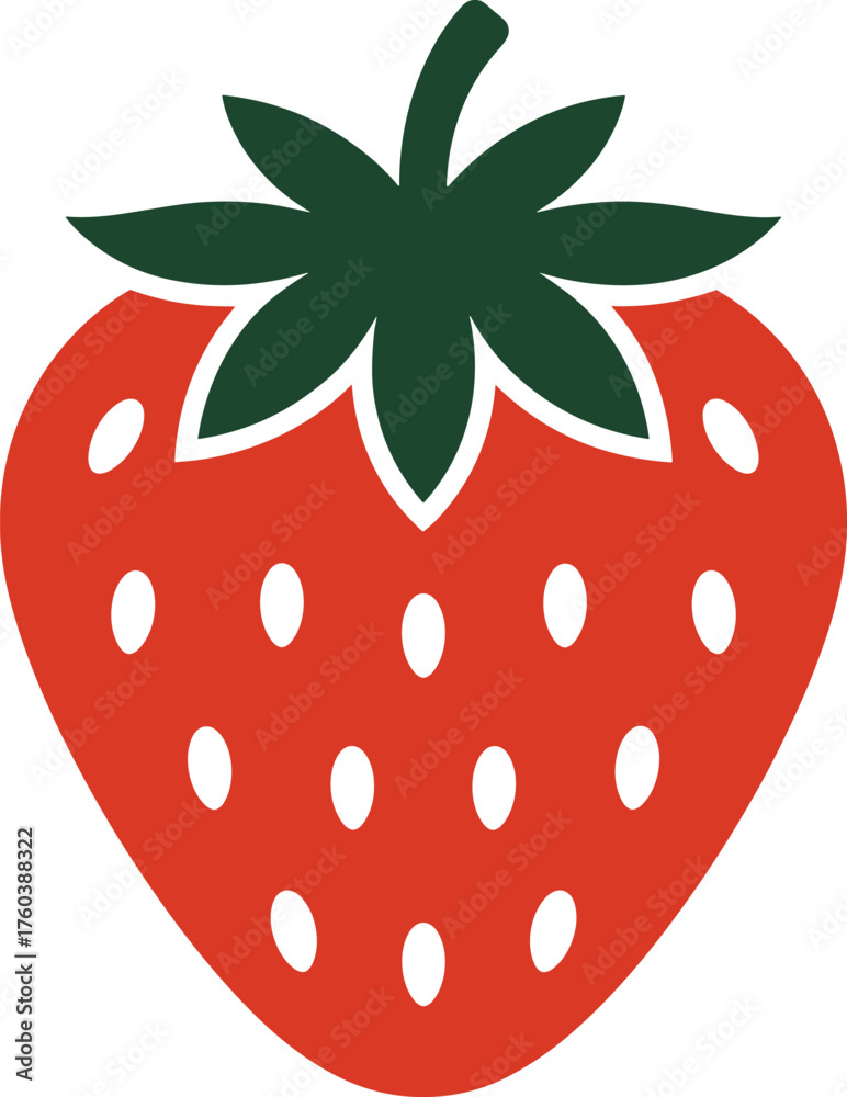 Obraz premium Creative and Eye-Catching Bundle Design Featuring a Vibrant Strawberry Illustration for Packaging and Marketing Applications