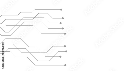 Abstract futuristic circuit board Illustration, Circuit board with various technology elements. Circuit board pattern for technology background. Vector illustration