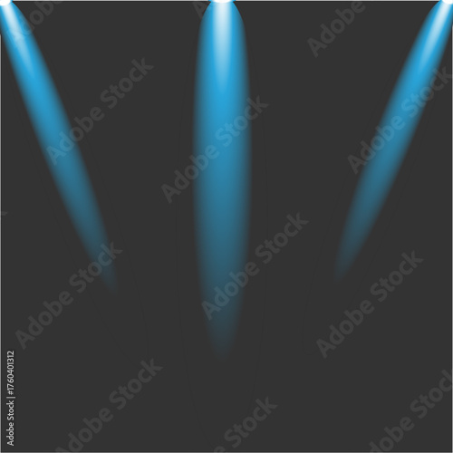 Blue Stage Spotlights Background