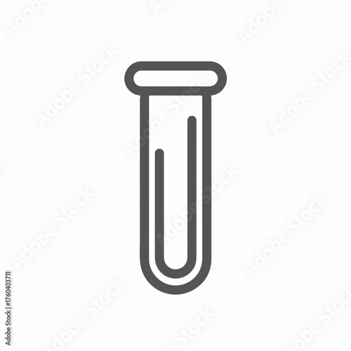 Scientific Lab Test Tube Glyph Icon