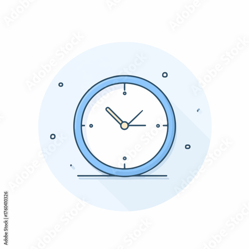 Efficient Time Management Minimalist Icon Design