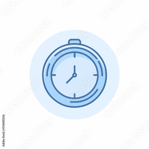 Sleek Time Management Minimalist Icon Design