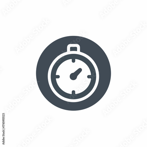 Minimalist Timer Icon in Two-Tone Design