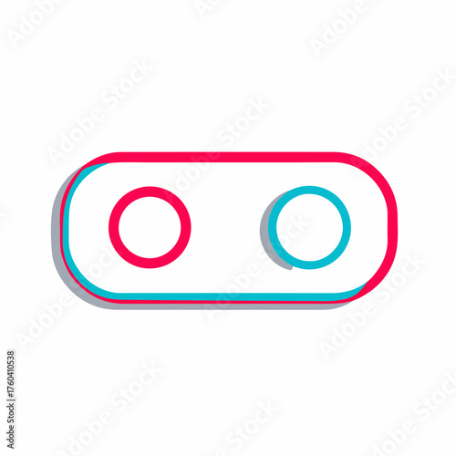 Minimalist Toggle Off Flat Outline Icon