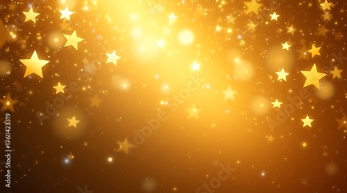 Golden Sparkle Glow – Festive Light Burst with Glitter, Bokeh, and Radiant Celebration Energy