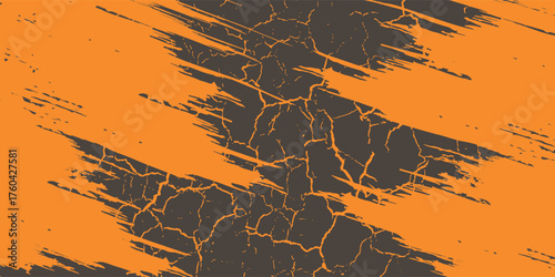 orange black brush wrap car sticker pattern abstract banner sporty lines black orange color combination grunge brush modern pattern racing motorsport.