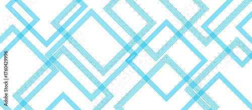 abstract blue geometric lines background. Cretive rectangles square shapes on white background. Elegant wallpaper vector illustration.	