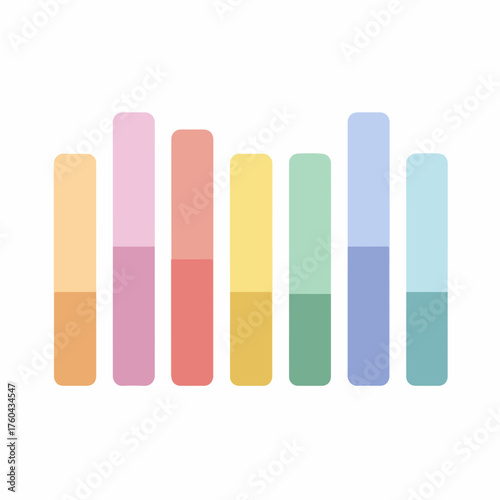 Sleek UI Bar Graph Icon Design