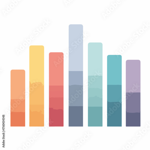 Minimalist UI Bar Graph Vector Icon