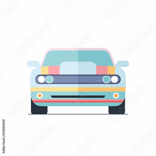 Minimalist Vector Car Icon Design Style