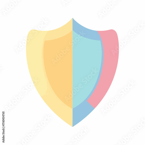 Minimalist Shield UI Icon Vector Design