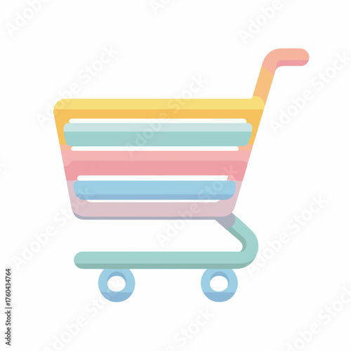 Minimalist UI Shopping Cart Icon Design