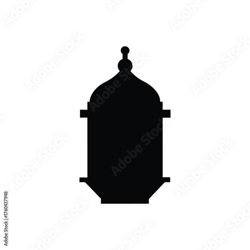 Traditional Egyptian Fanous Lantern Decoration on White Background