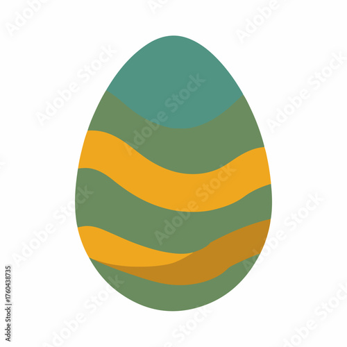 Easter Egg Icon in Bold Vector Style