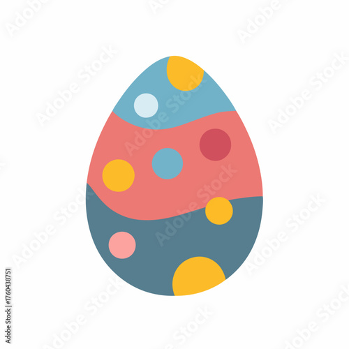 Easter egg icon in bold style