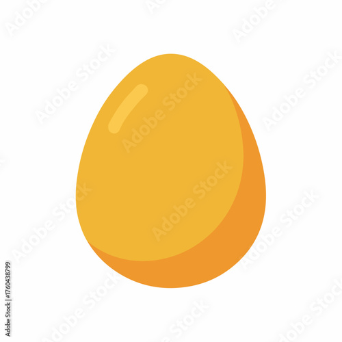 Simple Egg Icon, Flat Design Style