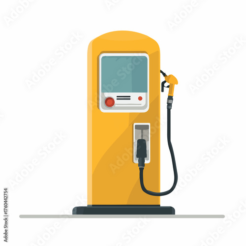 Fuel Pump Icon in Flat Vector Style