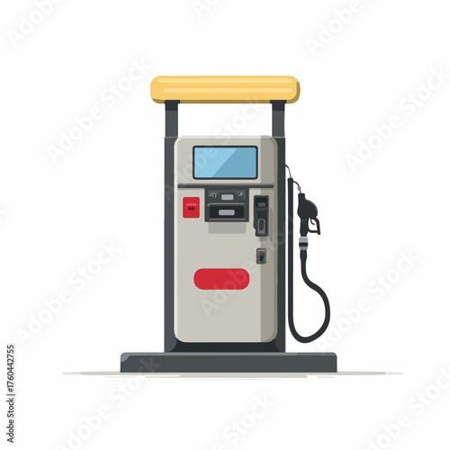 Fuel Pump Flat Vector Icon Design
